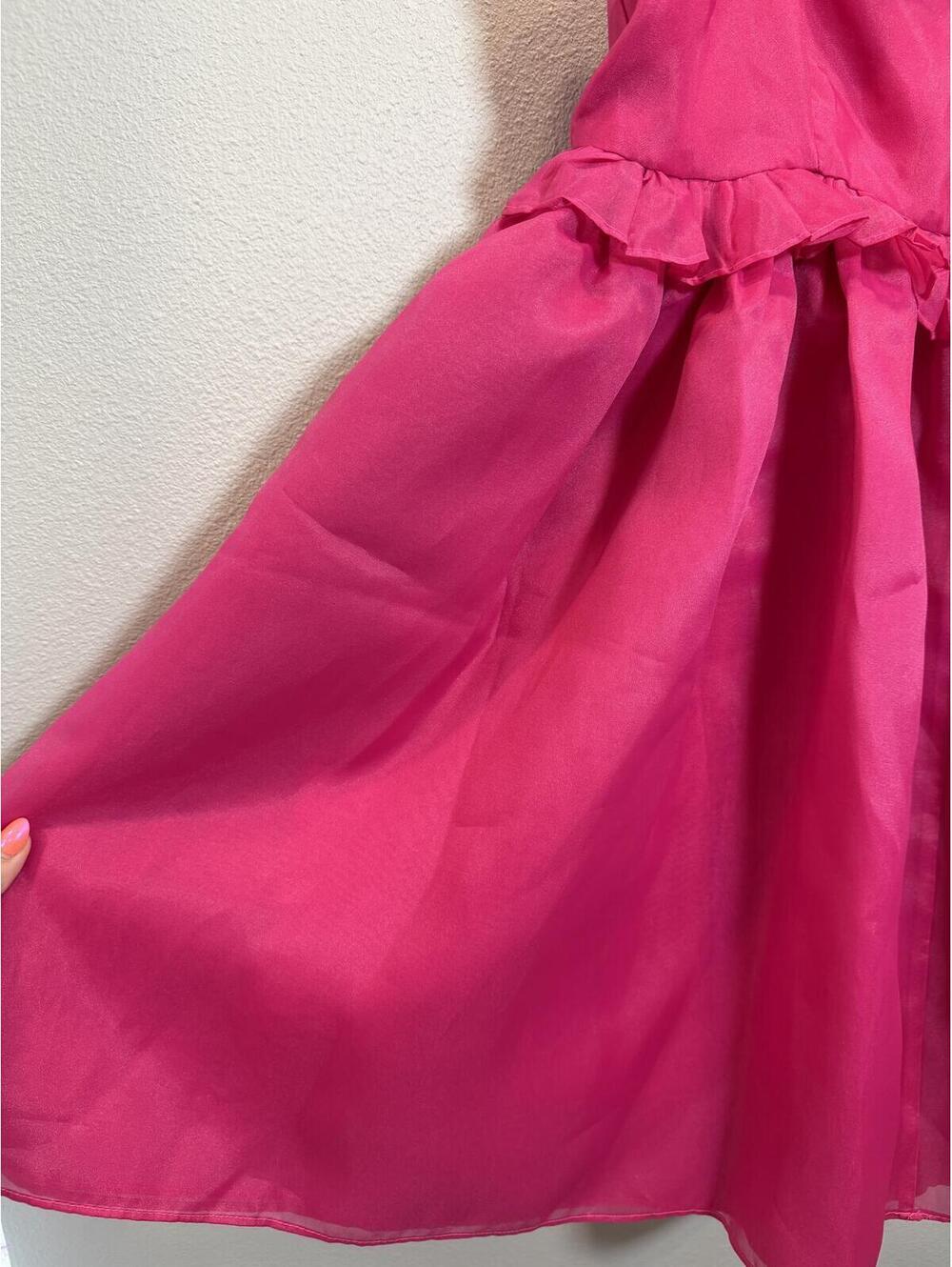 BiBi Boutique Rose Bud Dress In Hot Pink - Women's Large, NWT - Picture 5 of 9
